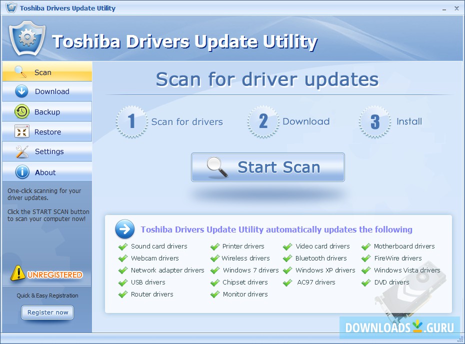 toshiba drivers for windows 10